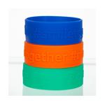 ASPINEI1 1" Silicone Band with Embossed Custom Imprint